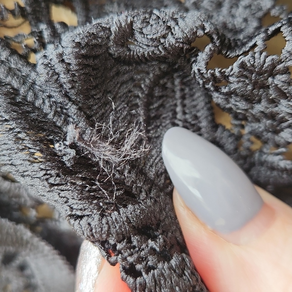 Joie black lace blouse - Picture 6 of 12